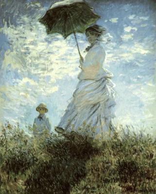 Mujer con parasol - Monet